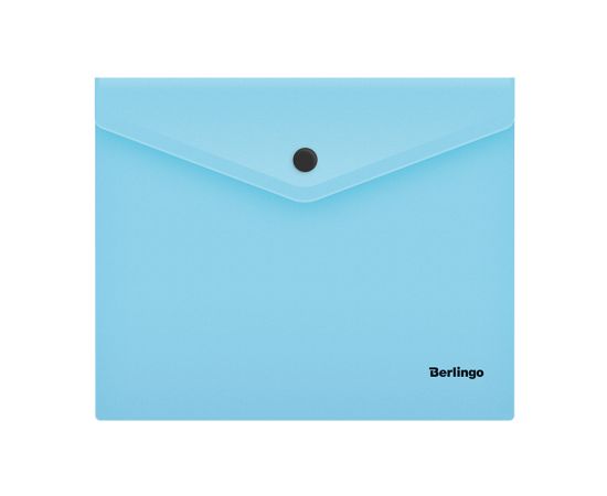 Папка-конверт на кнопке Berlingo "Instinct", А5+, 180мкм, аквамарин OBk_05510