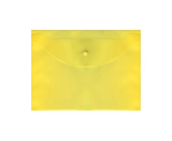 Папка с кнопкой  А4 Attomex полупрозрачная желтая