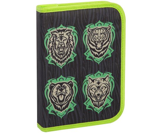 Пенал 1 отделение, 200*140*40 BERLINGO, 2 откидные секции, полиэстер