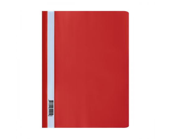 Папка-скоросшиватель пластик. СТАММ А4, 160мкм, красная с прозр. верхом ММ-32253