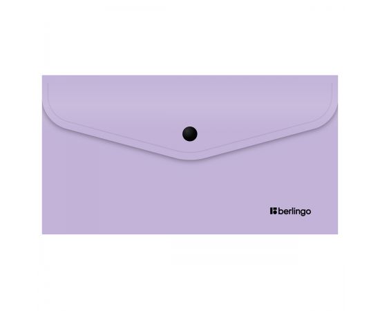 Папка-конверт на кнопке Berlingo "Instinct" С6, 200мкм, лаванда