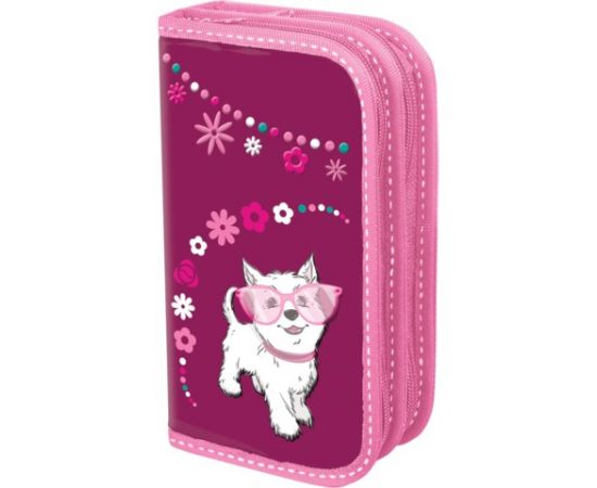 Пенал 2 отделения BRAUBERG 19*11см.в ассортименте