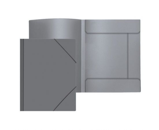 Папка на резинках A4 Attomex серая