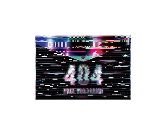 Папка с кнопкой А4 ErichKrause Not Found непрозрачная/12