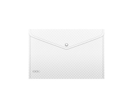 Папка с кнопкой А4 ErichKrause Clear Rhombs полупрозрачная