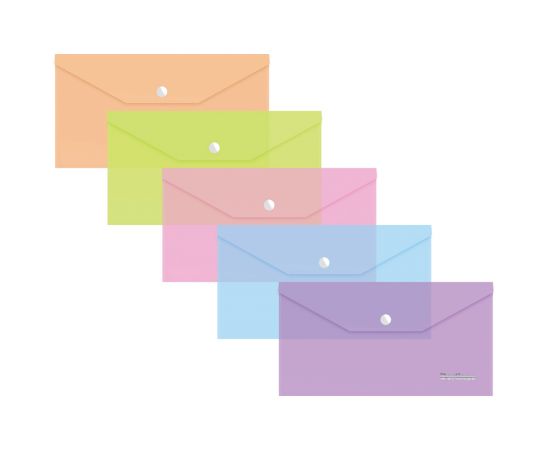 Папка-конверт на кнопке Berlingo "Starlight" С6, 180мкм, ассорти AKk_06101