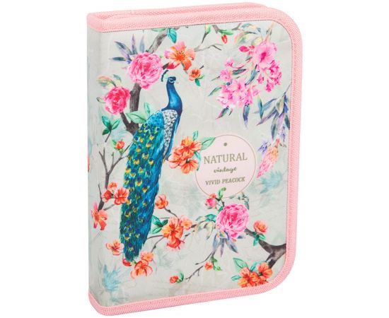 Пенал 1 отделение, 200*140*40 BERLINGO, 1 откидная секция, полиэстер