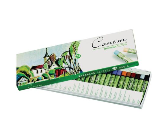 Пастель 24цв "Сонет",художественная,масляная