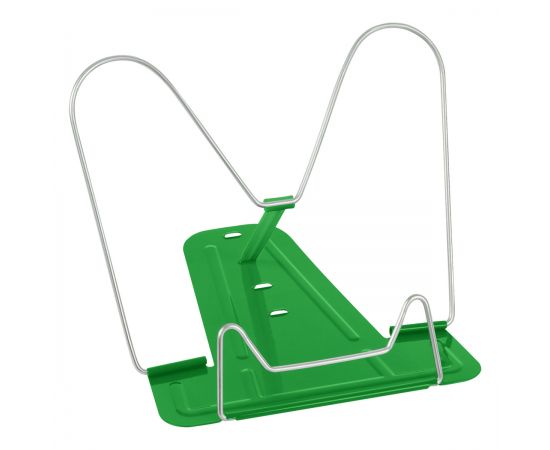 Подставка для книг СТАММ, металлическая, зеленая ПКМ-31192