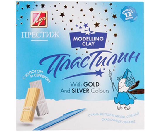 Пластилин ЛУЧ "Престиж" 12 цв.