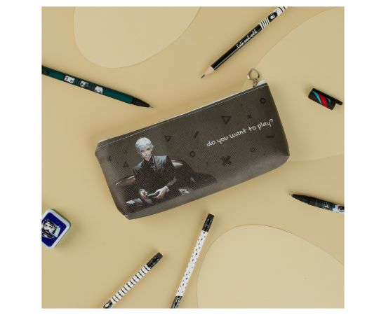 Пенал мягкий 200*85*30 MESHU "Player", искусственная кожа MS_57812