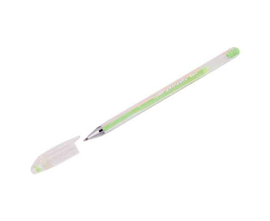 Ручка гелевая CROWN пастель зеленая 0,8мм