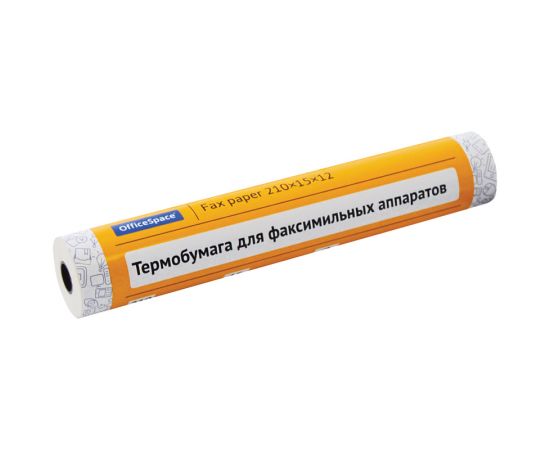 Ролик для факса из термобумаги OfficeSpace, 210*15*12