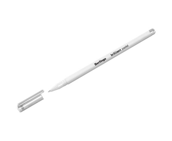 Ручка гелевая Berlingo "Brilliant Pastel", пастель белая, 0,8мм