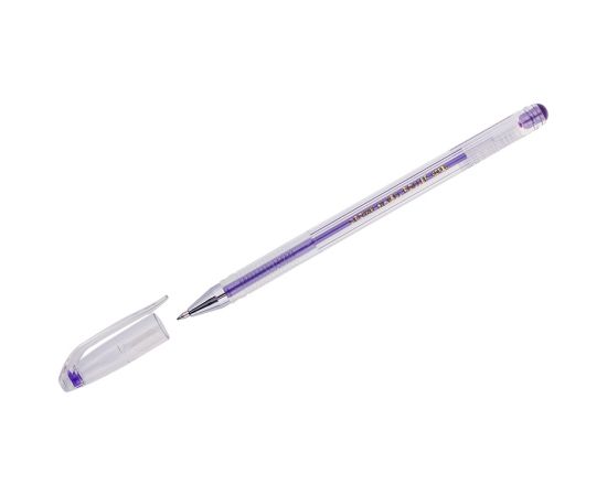 Ручка гелевая CROWN металлик фиолетовая 0,7мм