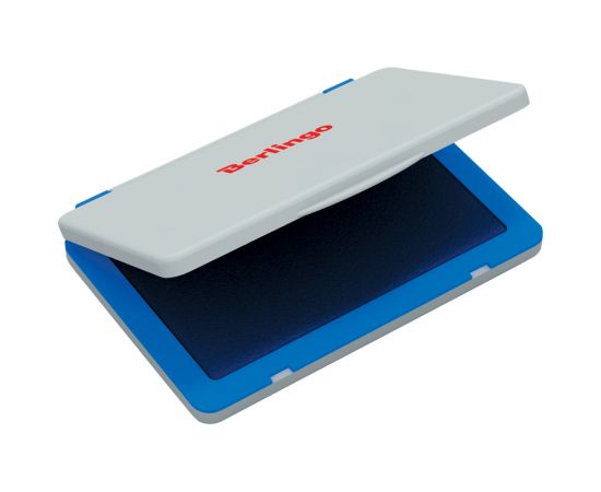 Подушка штемпельная BERLINGO,синяя 100*80 мм.