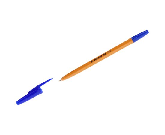 Ручка шариковая CORVINA 51 синяя, оранжевый корпу