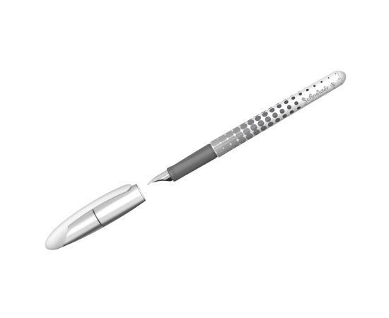 Ручка перьевая Schneider "Voyage", 1 картридж, грип, серый корпус