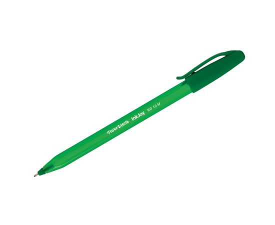 Ручка шариковая PAPER MATE"InkJoy 100",трехгр.,1мм,зеленая