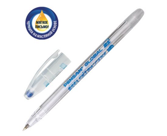 Ручка шариковая PENSAN "GLOBAL-21",маслян.основа,синяя