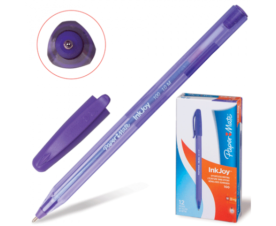 Ручка шариковая PAPER MATE"InkJoy Cap",фиолетовая