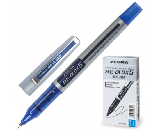 Ручка-роллер ZEBRA"Zeb-Roller DX5",0,5мм.синяя