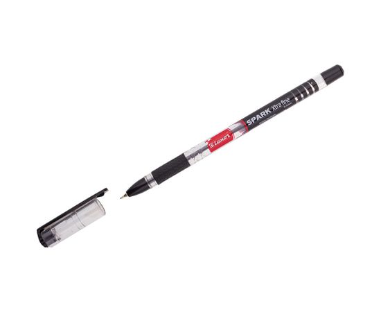 Ручка шариковая Luxor "Spark" черная, 0,7мм, грип
