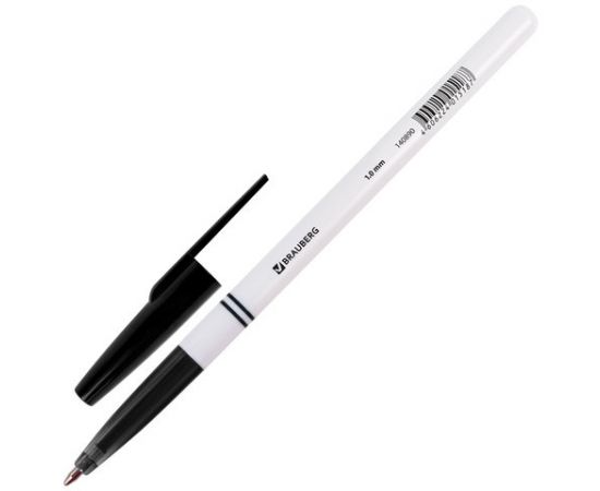 Ручка шариковая Brauberg  офисная  черная