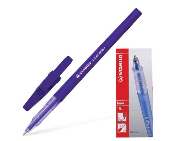 Ручка шариковая STABILO Liner, фиолетовая