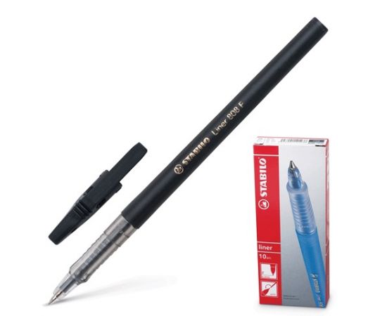 Ручка шариковая STABILO Liner, черная