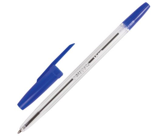 Ручка шариковая Brauberg "Line" прозрачная,синяя