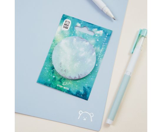 Самоклеящийся блок MESHU "Galaxy", 60мм, 50л., европодвес, Mint MS_87293