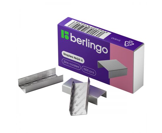 Скобы для степлера №24 BERLINGO