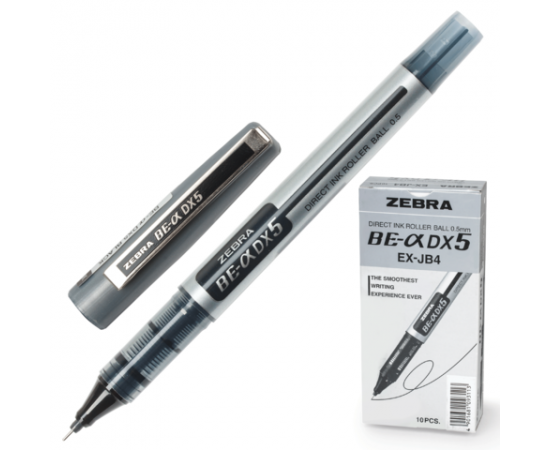 Ручка-роллер ZEBRA"Zeb-Roller DX5",0,5мм,черная