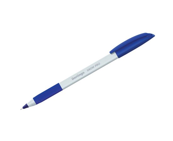Ручка шариковая Berlingo "Triangle Snow Pro" синяя, 0,7мм, трехгран., грип