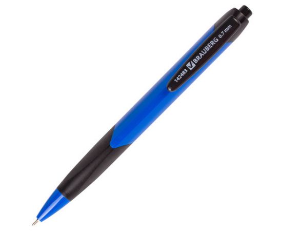 Ручка шариковая Brauberg авт."Booster", трехгранная, узел 0,7 мм