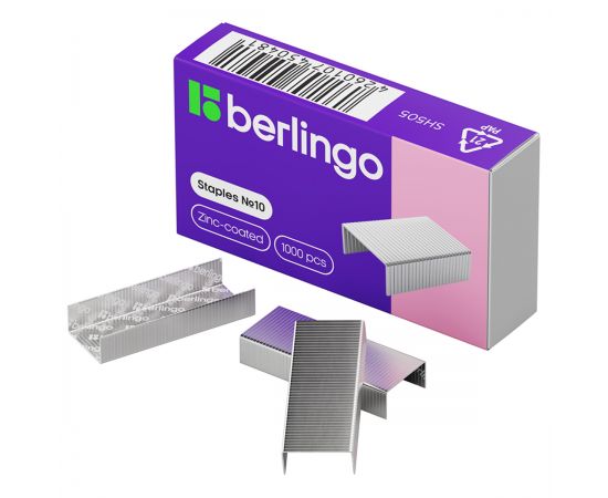Скобы для степлера №10 BERLINGO