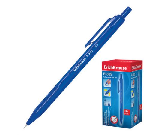 Ручка шариковая автоматическая ERICH KRAUSE R-305 0,7мм,синяя