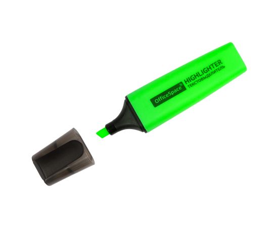 Текстовыделитель OfficeSpace зеленый, 1-5мм