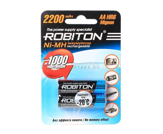 Аккумулятор Robiton HR6 2200 mAh Ni-Mh BL-2