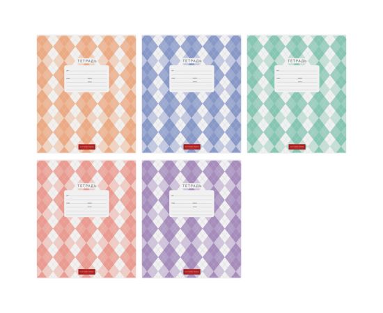 Тетрадь 18 л, клетка СПЕЙС,мел.картон,ассорти