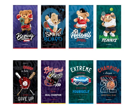 Блокнот А6 32л. на скрепке ArtSpace "Sport. Mix" Б6к32_46869