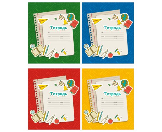 Тетрадь 24 л линия БИ ДЖИ,мел.картон,ассорти