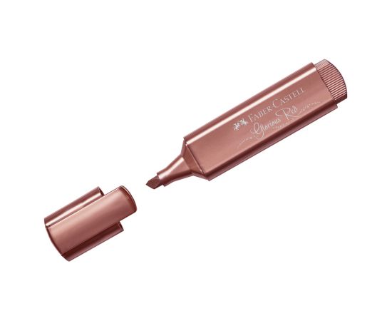 Текстовыделитель Faber-Castell "TL 46 Metallic", мерцающий красный, 1-5мм 154673