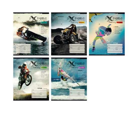 Тетрадь 18 л линия СПЕЙС,мел.картон,ассорти