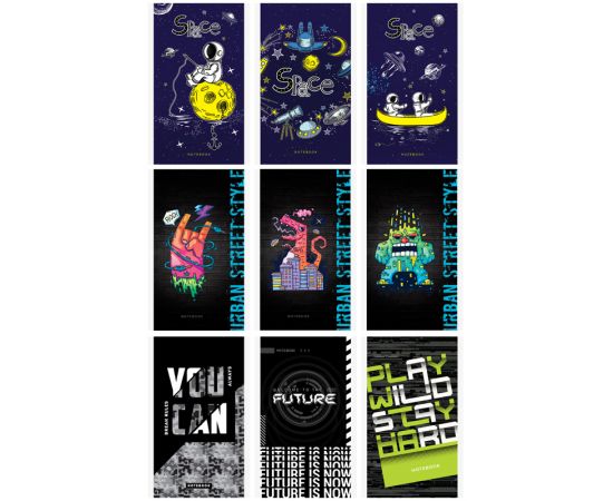 Блокнот А6 48л. на скрепке ArtSpace "Boys trend. Микс" Б6к48_29365