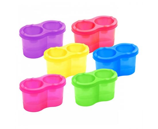 Стакан-непроливайка двойной Гамма, неоновые цвета, ассорти