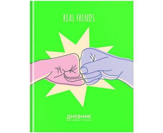 Дневник 1-4 кл. 48л. (твердый) BG "Все ok!", матовая ламинация, неоновая краска Д5т48_лм 10275