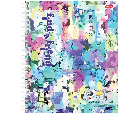 Тетрадь 96 л клетка А5,(ХАТБЕР)на гребне,твердая обложка