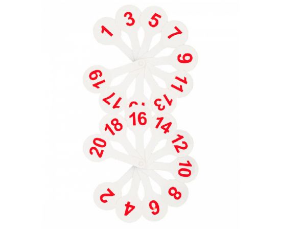 Веер-касса цифр от 1 до 20, СТАММ ВК05